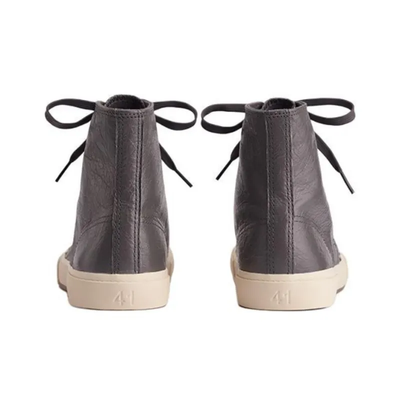 Balenciaga Paris High Top Sneakers 'Brown Leather And White Rubber'-5