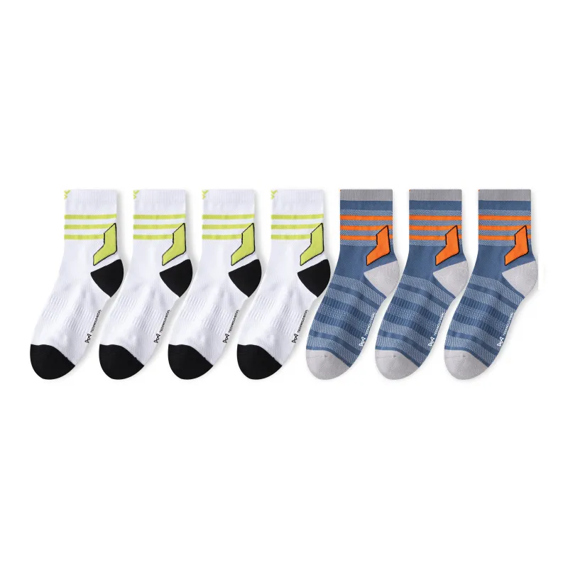 MIIOW Trend Party Series Mid Calf Socks Unisex 5 Pack-40