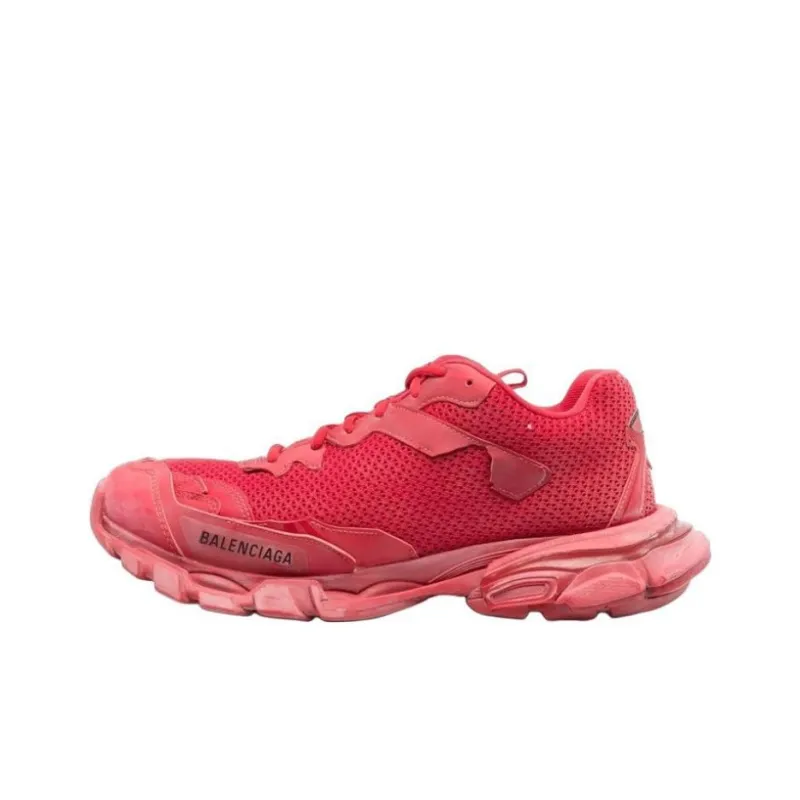 Balenciaga Track 3.0 Low Top Chunky Sneakers Men's Red Vintage Version-0