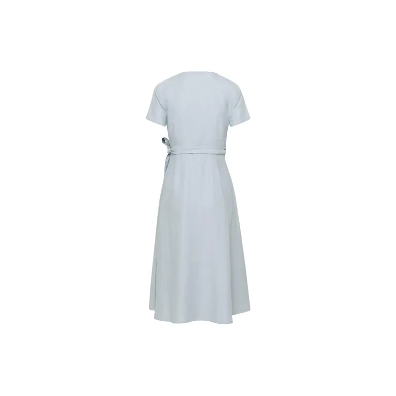 ARITZIA Babaton Dern Linen Dress Short-Sleeved Dresses Women's Dew Blue-1