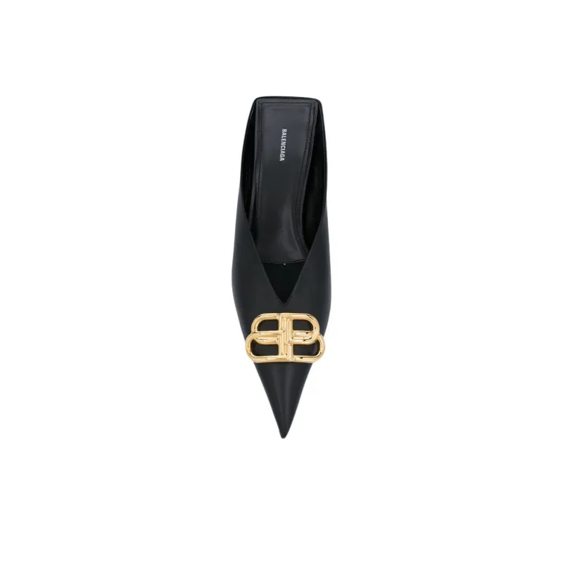 Balenciaga Square Knife BB 40mm Mules-4