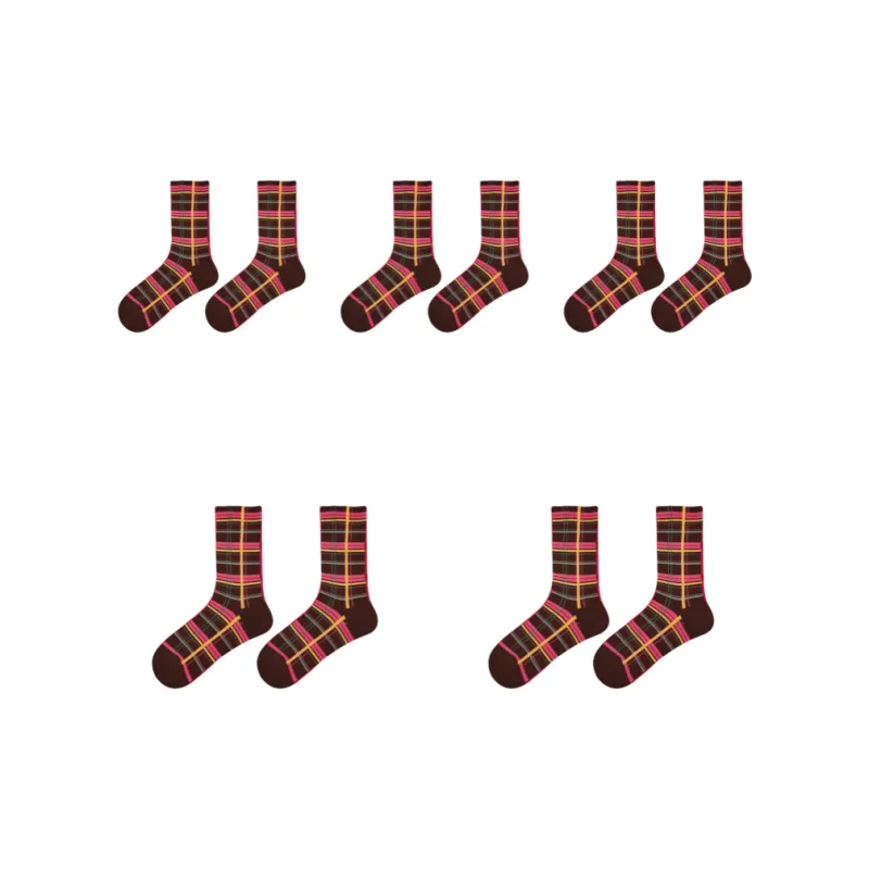 Vine Color Mid Calf Socks Women's 5 Pack Twilight Silk Dream-1