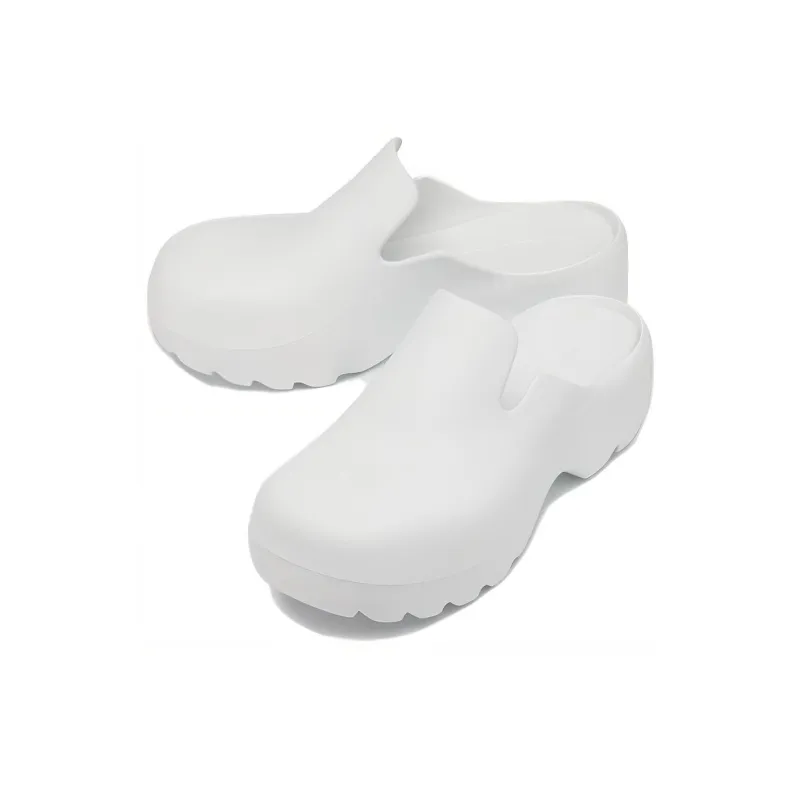 Bottega Veneta Rubber Flash Clog White-4