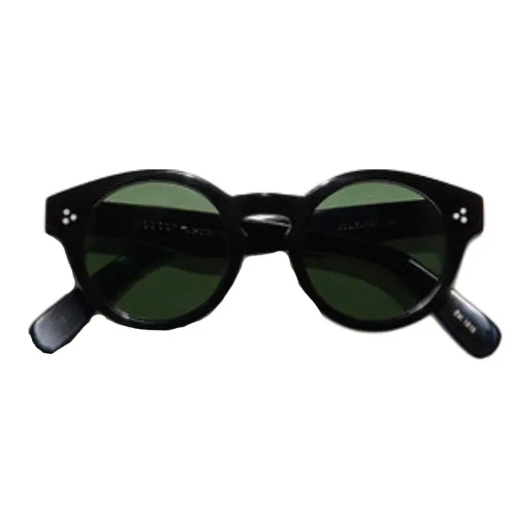 MOSCOT Acetate Oval Sunglasses Men's Black-1