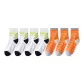 White 4-Persimmon Orange 3[7 Pack]
