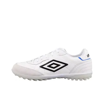 Umbro TF Rubber Broken Studs Slip Resistant Coverage Soccer Shoes Unisex White Black