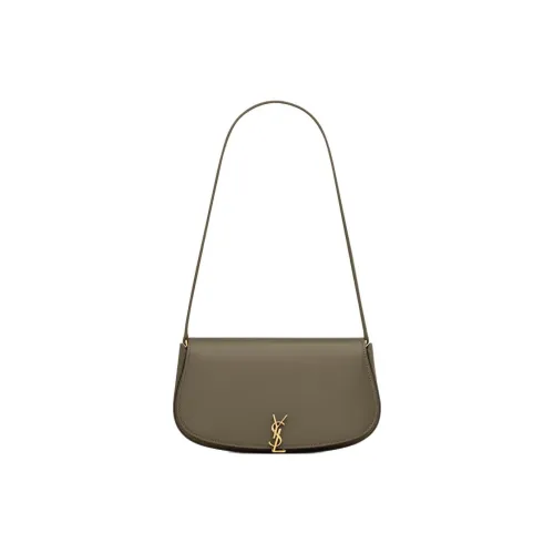 SAINT LAURENT Cow Leather Handbag, Shoulder Bag Women's Dark Musk