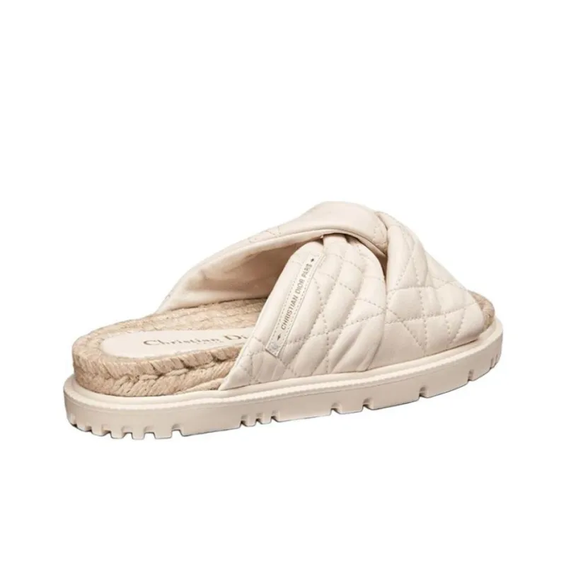 DIOR Dtwist Stylish Sandals Women's Beige-2