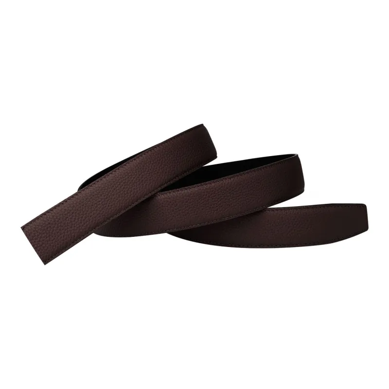 Jaylen Oos Compatible With Smooth Buckle/Pin Buckle/Automatic Buckle Cow Leather Leather Belts Men's Black 3.5cm/3.8cm-23