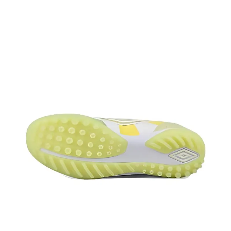 Umbro Speciali TF Turf Slip Resistant Coverage Soccer Shoes Unisex Yellow Green White-5