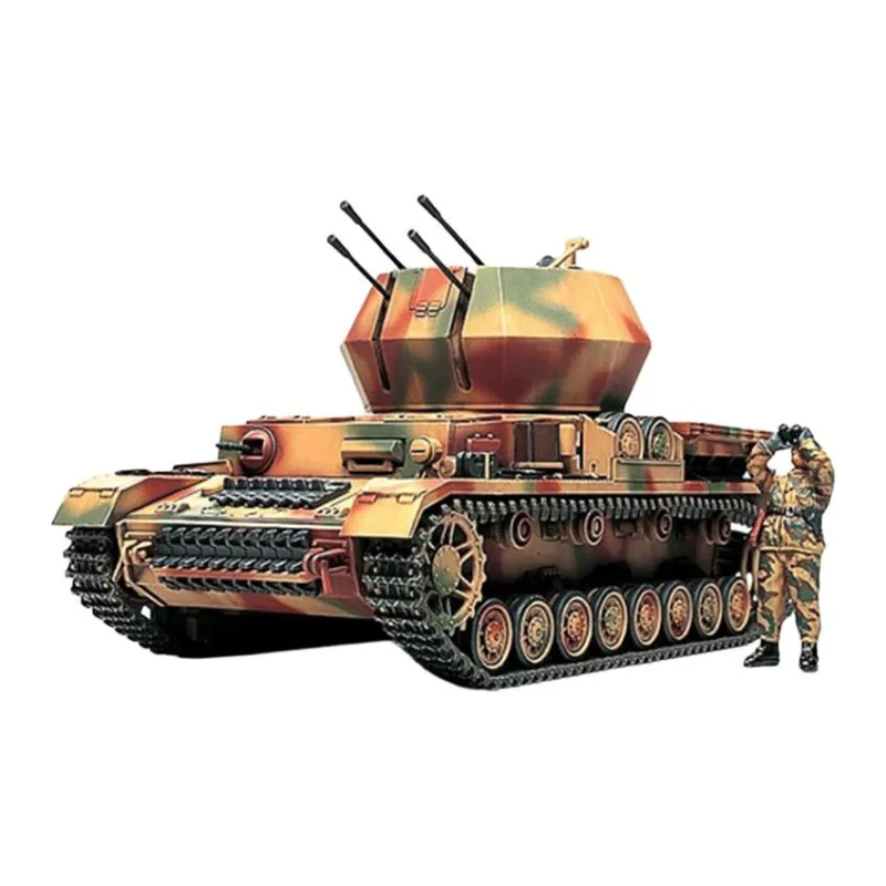 Tamiya Military Model Size 4 Tank Anti Aircraft 1 48 Model Kits-3