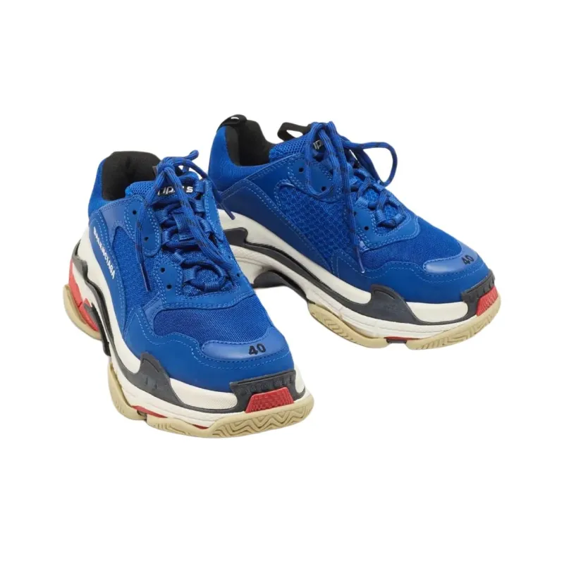 Balenciaga Triple S Navy Red Sole-2