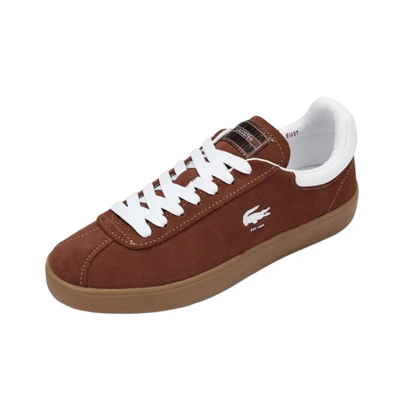 LACOSTE Low Top Skateboard Shoes Women's Brown-1