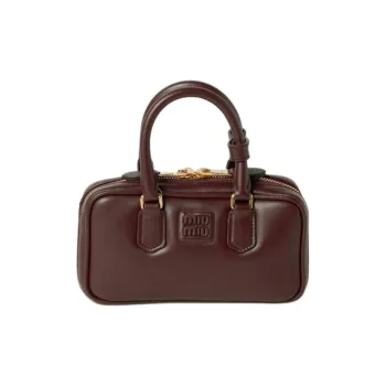 MIU MIU Arcadie Series Leather Shoulder Bag, Crossbody Bag, Handbag Mini Women's Briarwood