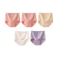 K Set-High-Rise Pastoral Style-Apricot+Purple+White+Pink+Pink (5 Pack)