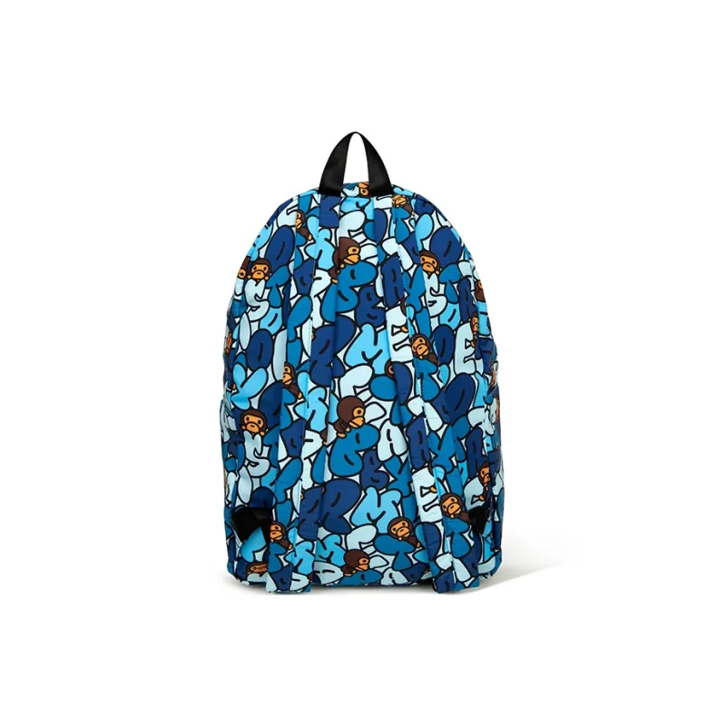 BABY MILO STORE BY A BATHING APE Polyester Backpack Regular Unisex Blue/Green-1