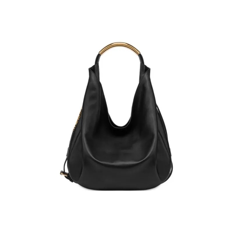 MOSCHINO Leather One Shoulder Handbags Women's Black-0