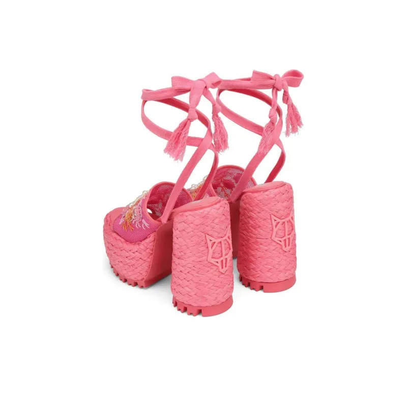Naked Wolfe Bluebell Strap Sandals 14.5cm Women's Light Pink-4
