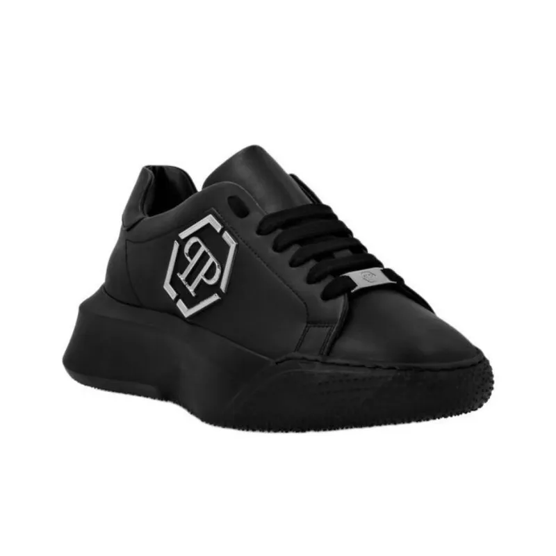 PHILIPP PLEIN Runner Hexagon Godzilla Low Top Casual Shoes Unisex Black-2