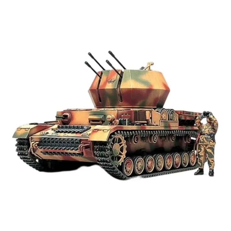 Tamiya Military Model Size 4 Tank Anti Aircraft 1 48 Model Kits-6