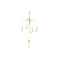 Silver Carp and Bighead Carp Cross Square Hook 12#[Reference Power 10-14 Catty]