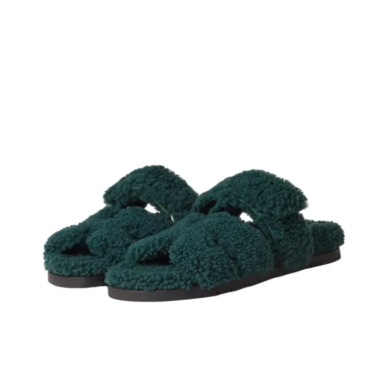 HERMES Chypre Stylish Sandal Women's Green-2