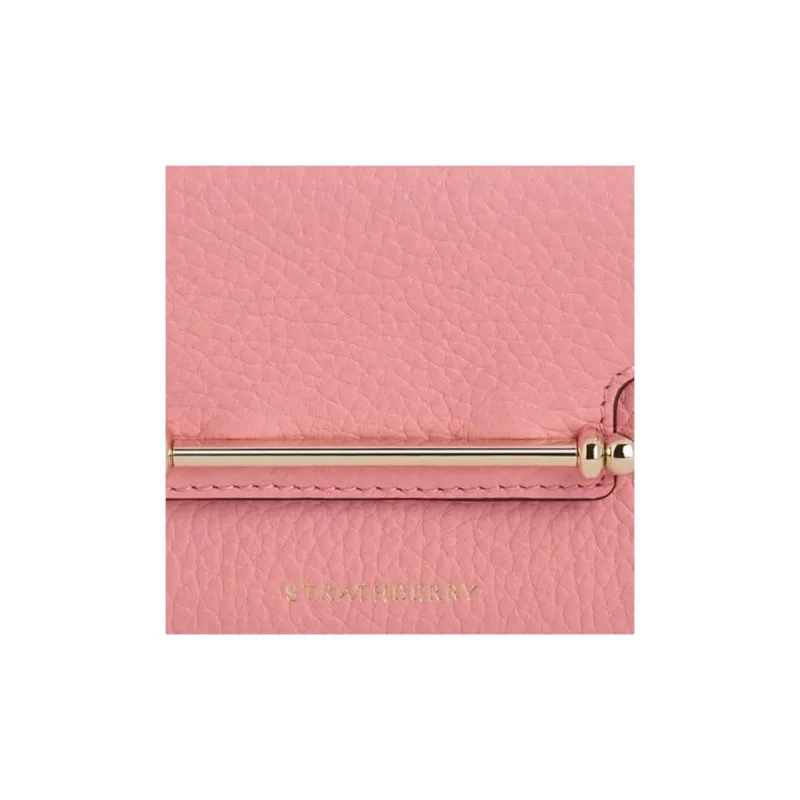 Strathberry Calfskin Wallet Women's Candy Pink-4