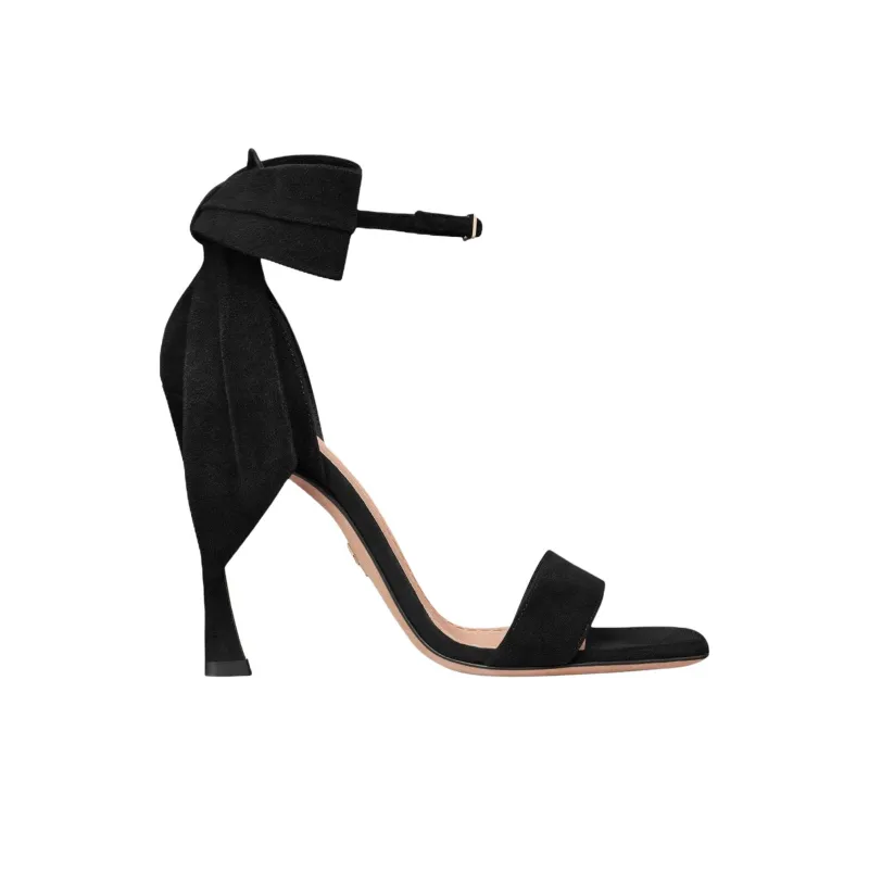 DIOR Mlle Dior Strap Sandals 10.5cm Women's Black-1