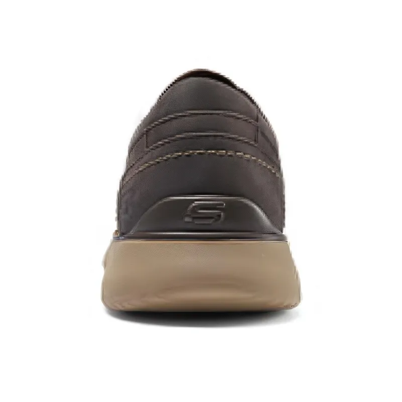 Skechers Cushioning Wear-Resistant Low-Top Casual Shoes Men's Brown-3