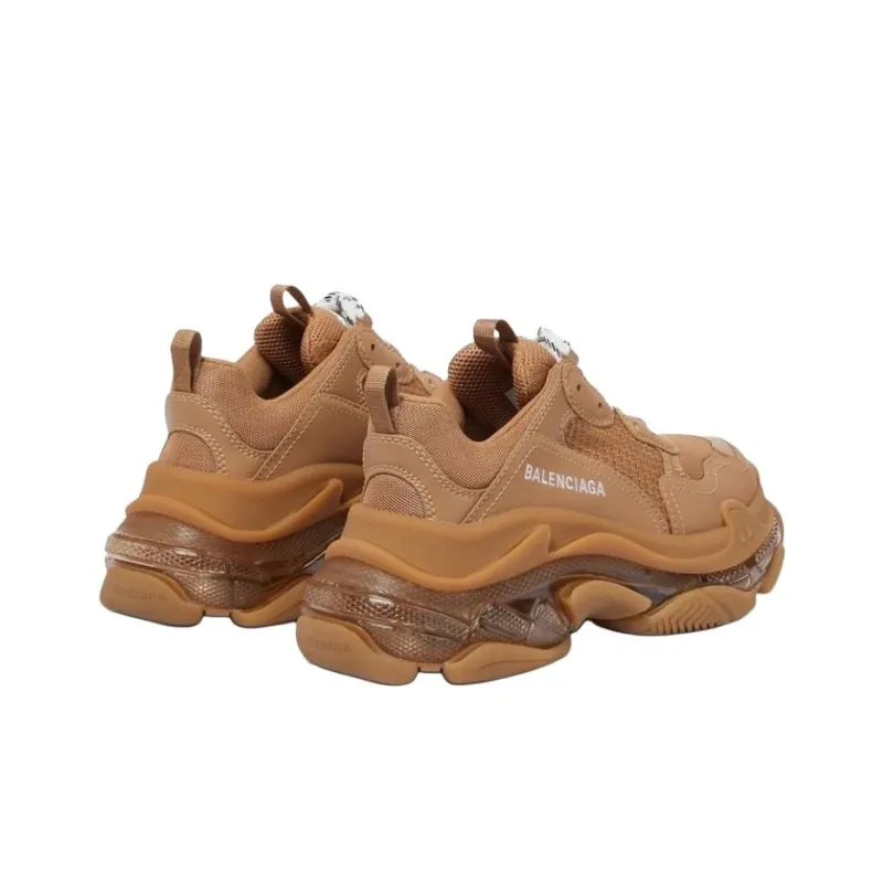 Balenciaga Women's Triple S 'Clear Sole - Light Camel'-2