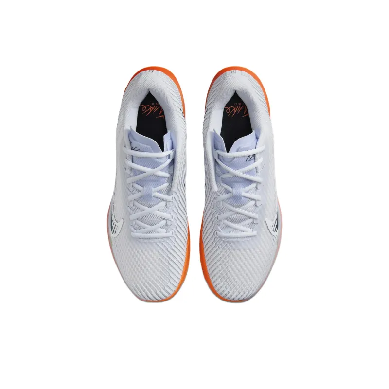 Nike Air Zoom Vapor 11 Anti Slip Wear Resistant Low Top Tennis Shoes Men's White Orange Black-2