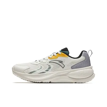 Anta Non-slip Wear-resistant Shock Absorption Low-Top Casual Running Shoes Men's White
