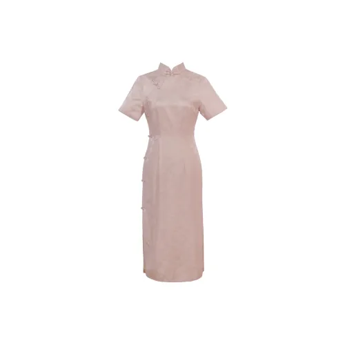Clothes Cut By Time Cheongsam Women's Lotus Color