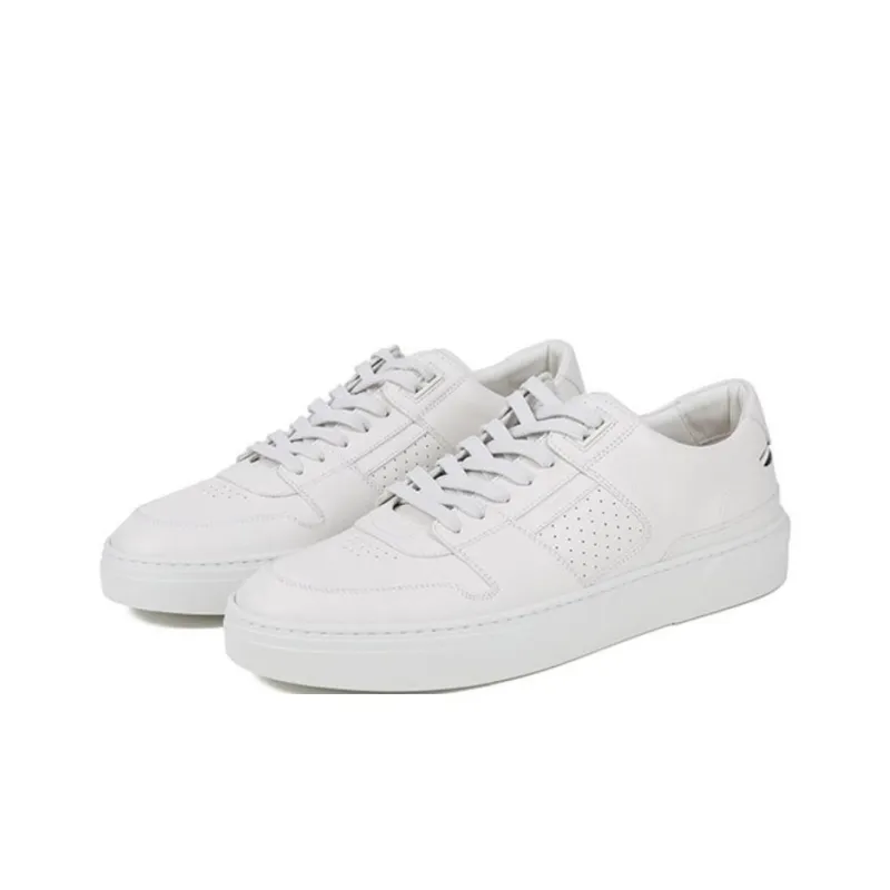 HUGO BOSS Low Top Skateboard Shoes Men's White-2