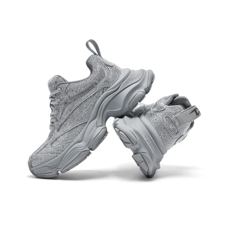 CHERYKALLY Wear-Resistant Breathable Coverage Support Low-Top Chunky Sneakers Women's-3