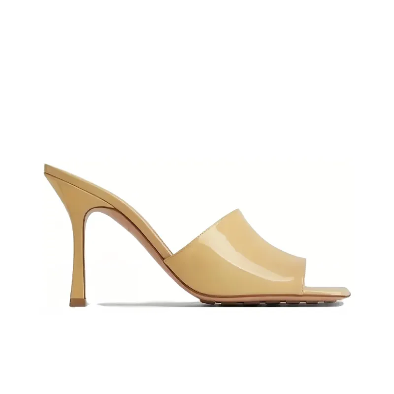 Bottega Veneta Stretch Odor Resistant Slide Slippers Women's Beige-1