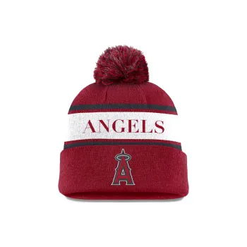 Nike Los Angeles Angels Team Stripe Peak Men's Nike Mlb Cuffed Pom Beanie