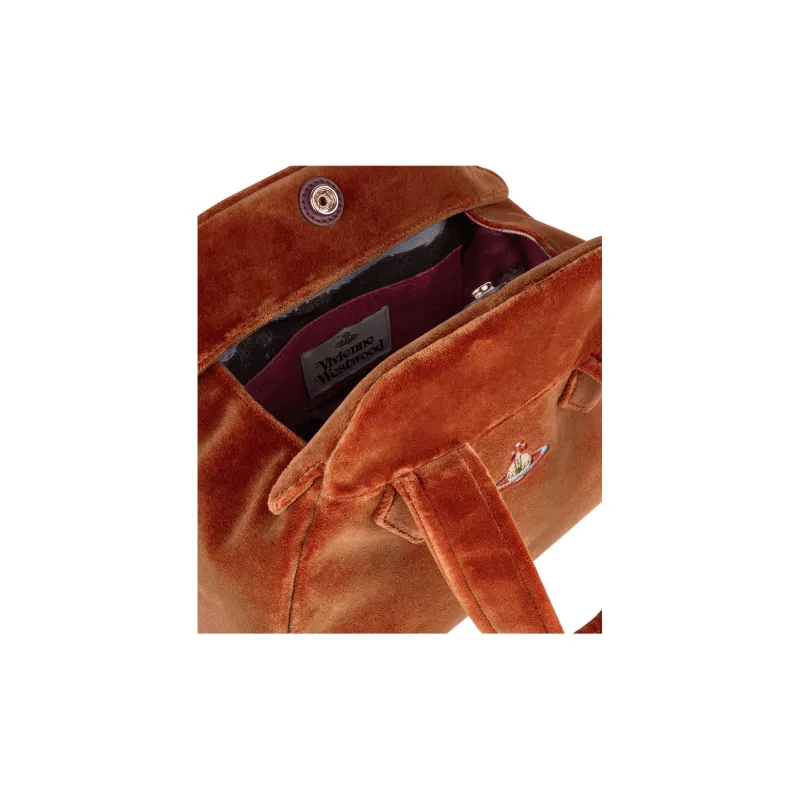 Vivienne Westwood Cotton Handbag Medium Size Women's Burnt Orange-2