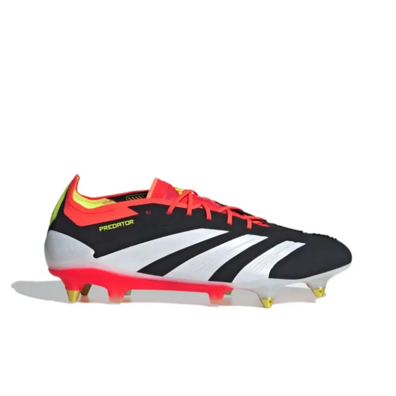 Adidas PREDATOR ELITE Soft Ground Anti Slip Wear Resistant Soccer Shoes Unisex Black White-1