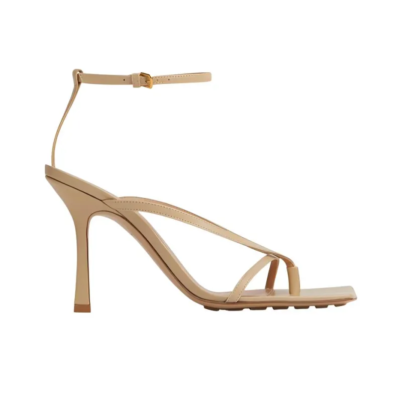Bottega Veneta Stretch One Strap Sandals Women's Sucrose-1