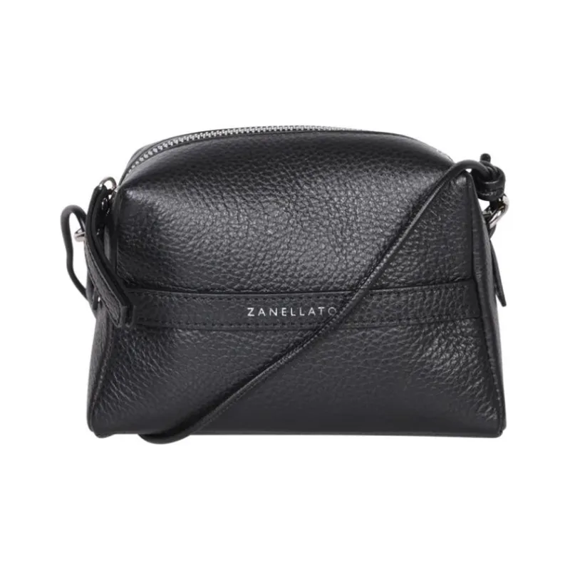Zanellato Calfskin Handheld Shoulder Bag Regular Women's Black-0