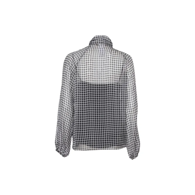MaxMara Studio Pussy Bow Long Sleeved Blouse-1