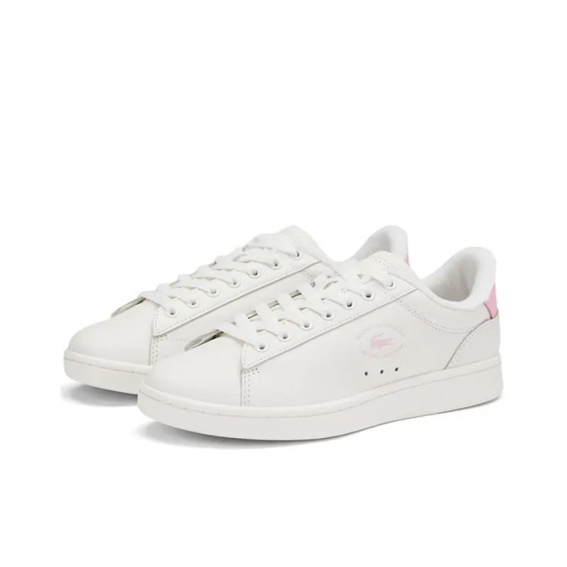 LACOSTE Low Top Skateboard Shoes Women's White-2