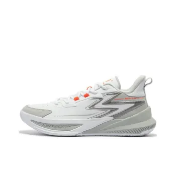 361° Big3 Team Cushioning Anti Slip And Wear Resistant Low Top Basketball Shoes Men's White Gray