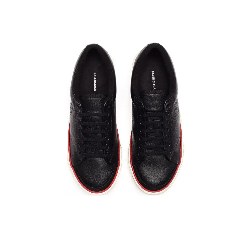 Balenciaga BB Leather Low 'Black'-2