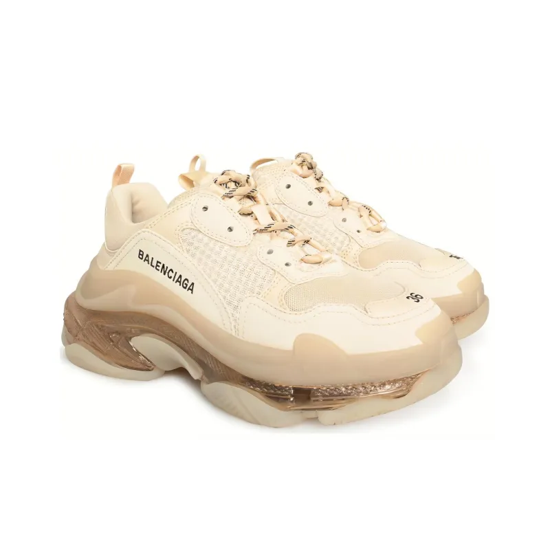 Balenciaga Triple S Clear Sole Beige Women's-2