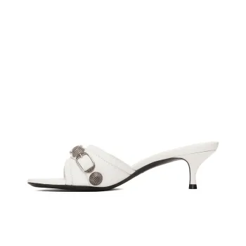 Balenciaga Cagole Slide Slippers Women's White