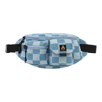 GF Denim Fanny Pack Sling Bags Regular Unisex Denim Blue
