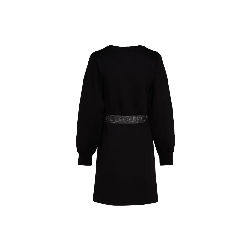 Karl Lagerfeld Glitter Logo tape Dress-1