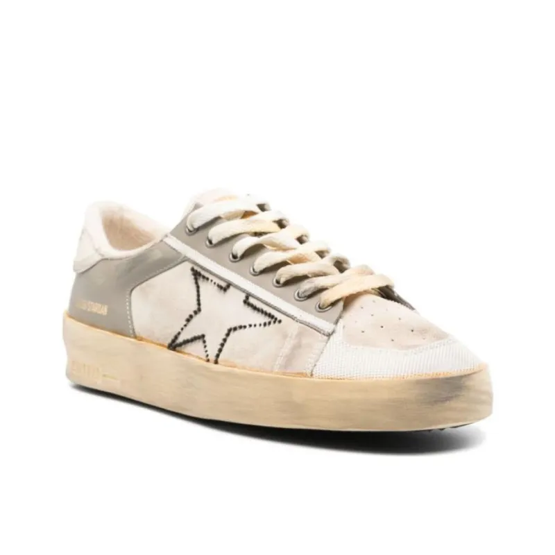 Golden Goose Stardan Low Top Skateboard Shoes Men's White-2